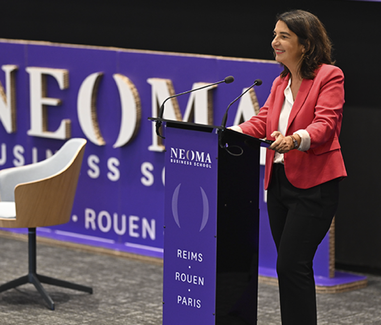 Delphine Manceau, directrice de NEOMA, rentrée 2025
